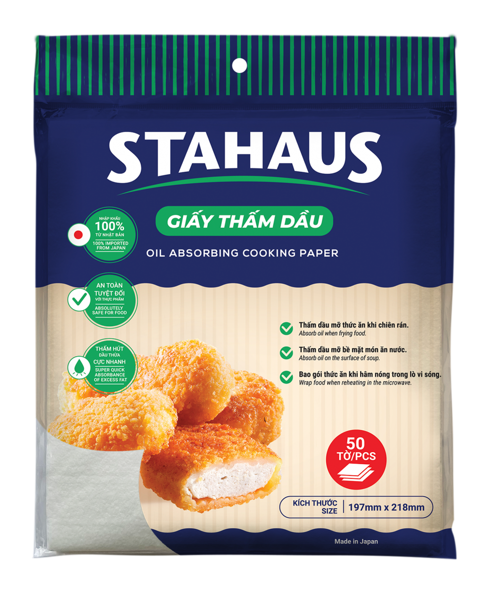 Giấy thấm dầu STAHAUS 197x218mm (50 tờ)